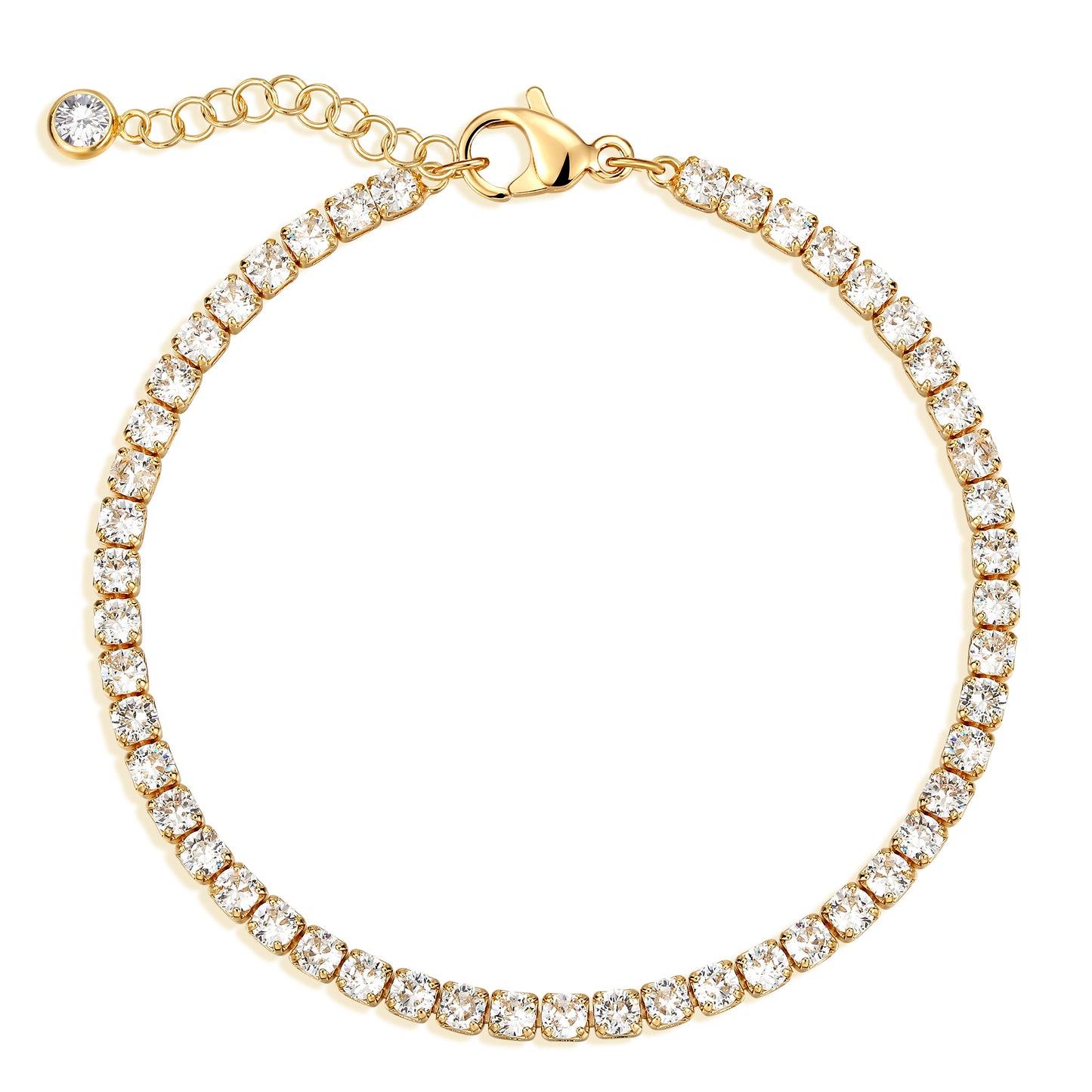 HOLYMAGIC 14k Gold Plated  Diamond   Beaded Bracelets  Gift