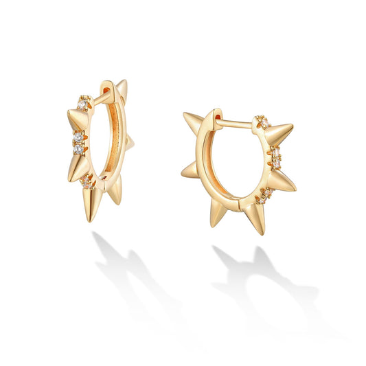 HolyMagic Women Huggie Hoop Earrings  14k Gold Jewelry Gift
