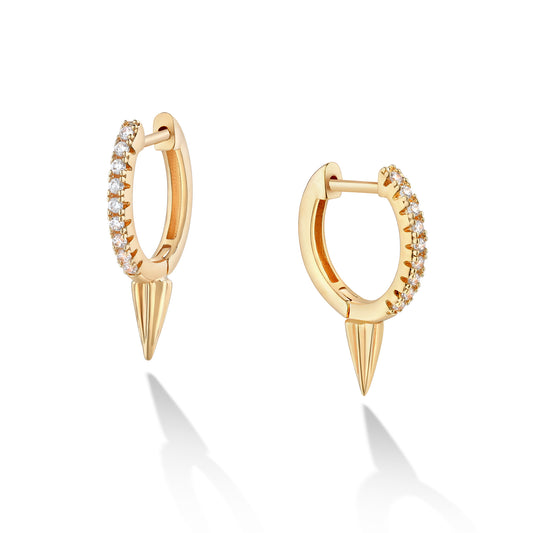 HolyMagic Women Huggie Hoop Earrings  14k Gold Jewelry Gift