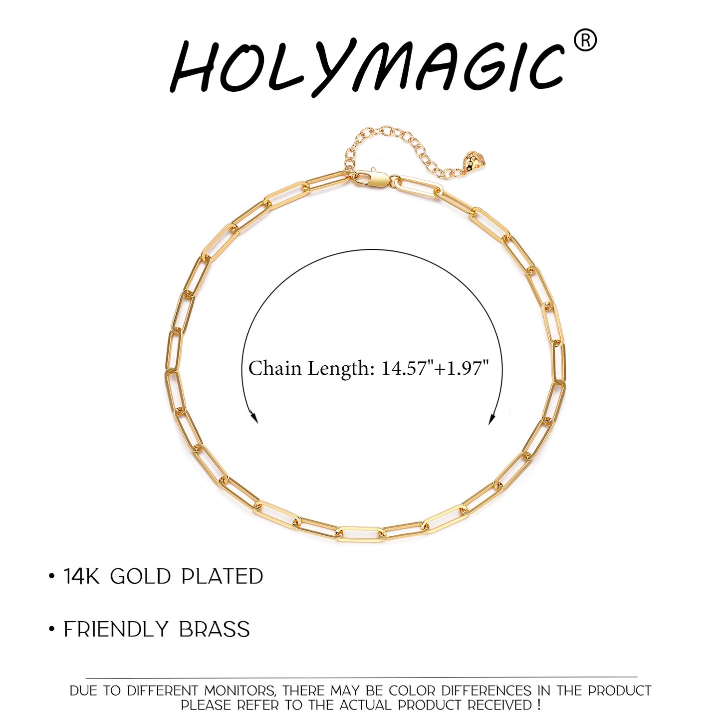 HOLYMAGIC 14K Gold   Cute Choker Necklace for Women Jewelry Gifts